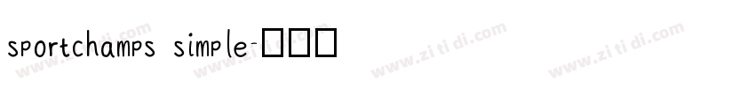 sportchamps simple字体转换